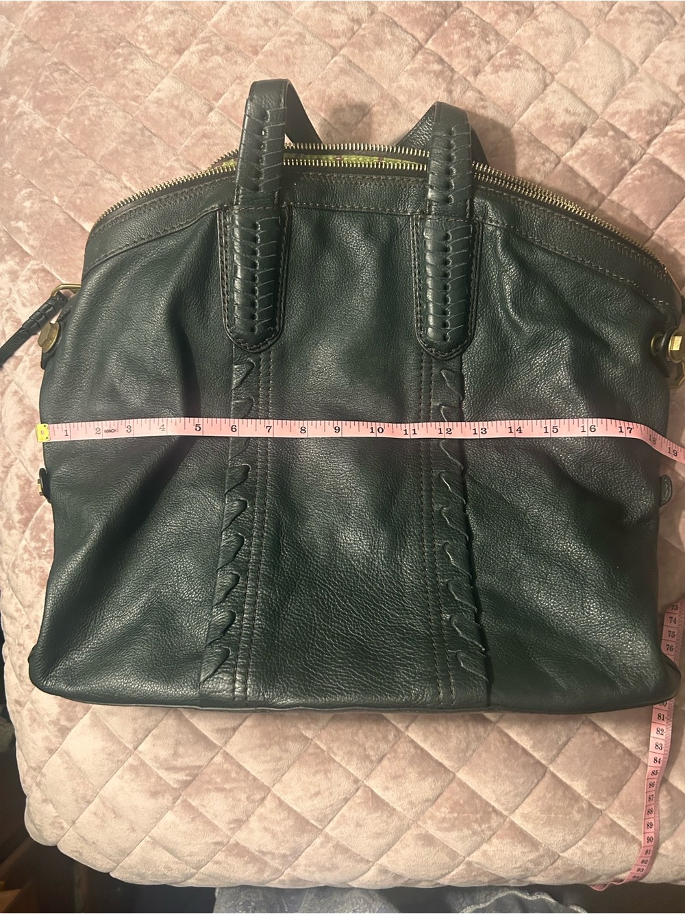 orYANY Black Pebbled Leather Braided-Detail Tote - Picture 11 of 11
